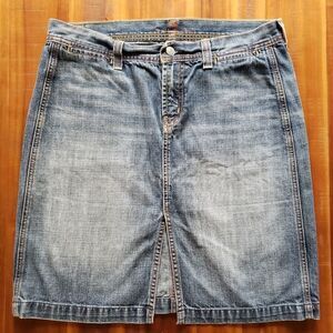 7 For All Mankind Denim Mini Skirt Size 31